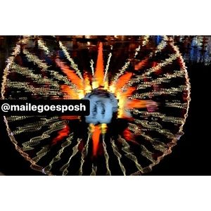 Art Photograph Print Mickey Mouse Ferris Wheel reflection Disneyland 8x10 inch